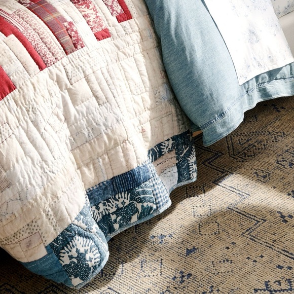 Pottery Barn Americana Full/Queen Quilt With 4 Standard Pillow Shams BNWT - Picture 12 of 16